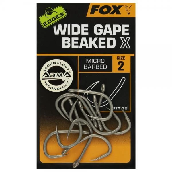 Fox Edges Wide Gape Beaked X Hooks 1 Fox Edges Wide Gape Beaked X Hooks