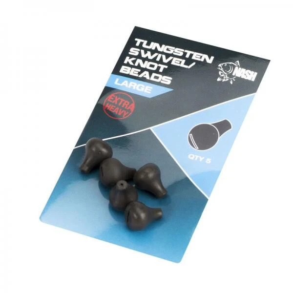 Nash Tackle Tungsten Swivel Knot Beads Size Large 1 Nash Tackle Tungsten Swivel Knot Beads Size Large