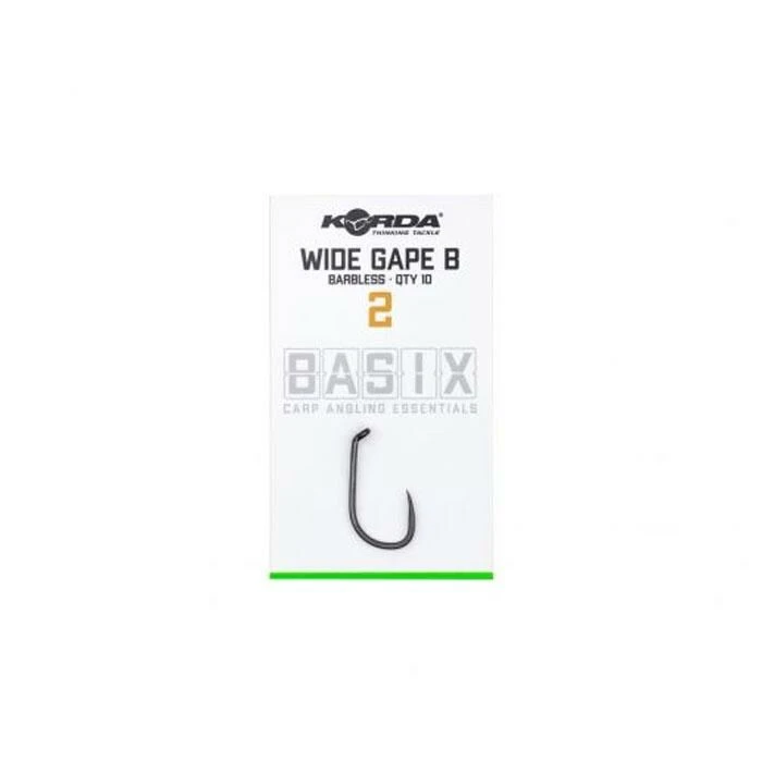 Korda Basix Wide Gape Hooks Barbless 6 Korda Basix Wide Gape Hooks Barbless - Afbeelding 6