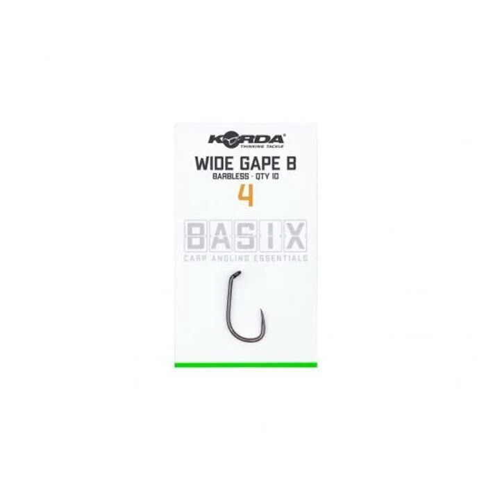 Korda Basix Wide Gape Hooks Barbless 7 Korda Basix Wide Gape Hooks Barbless - Afbeelding 7