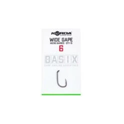 Korda Basix Wide Gape Hooks Barbed -Fox Winkel 1541001Korda Basix Wide Gape Hooks Barbed 2