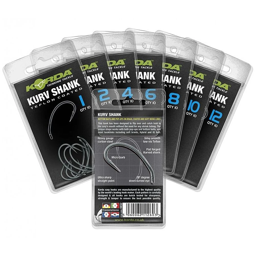 Korda Kurv Shank Hook 1 Korda Kurv Shank Hook